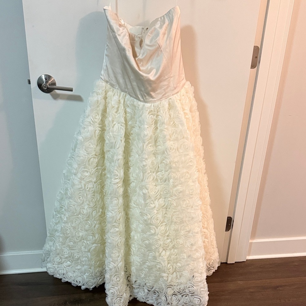 Reformation Ivory Rosy Dress